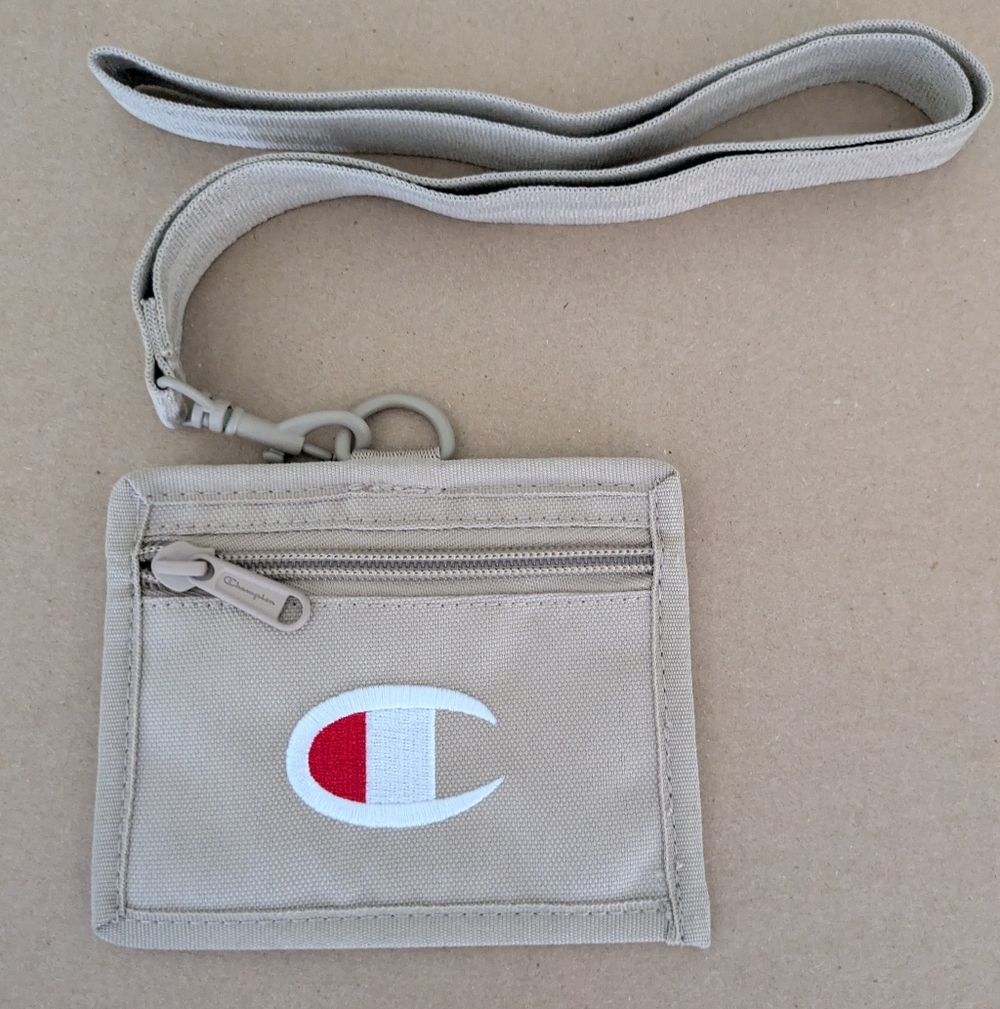 New Unisex Champion Lifeline Lanyard Id Holder Khaki